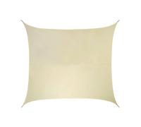 Primrose 3.6m Square Water Resistant Sun Shade Canopy 96.5% UV Block Free Rope in Off-White Primrose Off-White