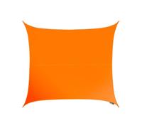 Primrose 3.6m Square Waterproof Patio Sun Shade Canopy 98% UV Block Free Rope in Orange Primrose Orange