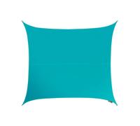 Primrose 3.6m Square Waterproof Patio Sun Shade Canopy 98% UV Block Free Rope in Pale Blue Primrose Pale Blue