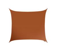 Primrose 3.6m Square Waterproof Patio Sun Shade Canopy 98% UV Block Free Rope in Terracotta Primrose Terracotta