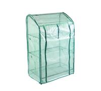 Primrose 3-Tier Mini Greenhouse & Plant Stands with Removable Covers in Green Primrose Green