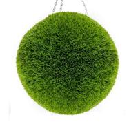 Primrose 38Cm Artificial Topiary Grass Ball Hanging Garden Ornament