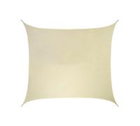 Primrose 3m Square Water Resistant Sun Shade Canopy 96.5% UV Block Free Rope in Off-White Primrose Off-White