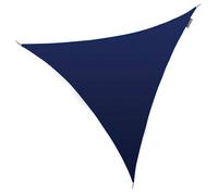 Primrose 3m Triangle Water Resistant Patio Sun Shade 96.5% UV Block Free Rope in Blue Primrose Blue