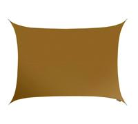 Primrose 3m x 2m Water Resistant Patio Sun Shade Sail 96.5% UV Block Free Rope in Brown Primrose Brown