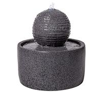 Primrose 41cm Stone Effect Sphere Patio Garden Water Feature with Lights