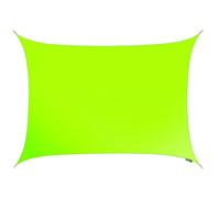 Primrose 4m x 3m Water Resistant Patio Sun Shade Sail 96.5% UV Block Free Rope in Lime Primrose Lime