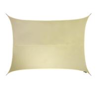 Primrose 4m x 3m Water Resistant Patio Sun Shade Sail 96.5% UV Block Free Rope in Off-White Primrose Off-White