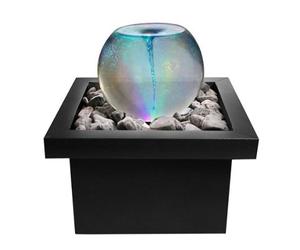 Primrose 52Cm Orb Water Feature Whirlpool With Multicoloured Leds & Square Basin