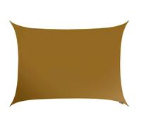 Primrose 5m x 4m Waterproof Patio Sun Shade Sail Canopy 98% UV Block Free Rope in Brown Primrose Brown