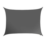Primrose 5m x 4m Waterproof Patio Sun Shade Sail Canopy 98% UV Block Free Rope in Dark Grey Primrose Dark Grey