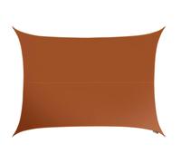 Primrose 5m x 4m Waterproof Patio Sun Shade Sail Canopy 98% UV Block Free Rope in Terracotta Primrose Terracotta