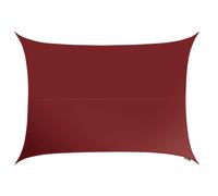 Primrose 5m x 4m Waterproof Patio Sun Shade Sail Canopy 98% UV Block Free Rope in Wine Primrose Wine