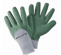 Primrose 6 Pairs Thermal Extra Grip Gardening Gloves Latex All Purpose Sage Green Medium