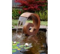 Primrose 65cm Sentosa Corten Steel Cascade Water Feature Without Reservoir