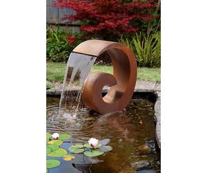 Primrose 65cm Sentosa Corten Steel Cascade Water Feature Without Reservoir