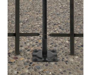Primrose 6cm Surface Mount Bracket Galvanised Steel Panacea Fence System