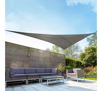 Primrose 6m Right Angle Triangle Waterproof Charcoal Garden Patio Sun Shade Sail Canopy 98% UV Block with Free Fixing Kit Primrose Charcoal