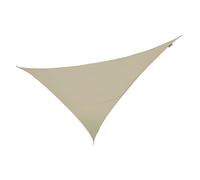 Primrose 6m x 4.2m Triangle Water Resistant Sun Shade 96.5% UV Block Free Rope in Camel Primrose Camel