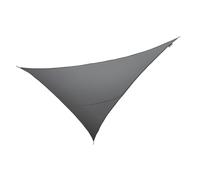 Primrose 6m x 4.2m Triangle Water Resistant Sun Shade 96.5% UV Block Free Rope in Dark Grey Primrose Dark Grey