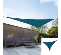 Primrose 6m x 4.2m Triangle Water Resistant Sun Shade 96.5% UV Block Free Rope in Teal Primrose Teal
