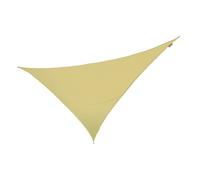 Primrose 6m x 4.2m Triangle Waterproof Sun Shade Canopy 98% UV Block Free Rope in Beige Primrose Beige
