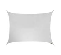 Primrose 6m x 5m Water Resistant Patio Sun Shade Sail 96.5% UV Block Free Rope in White Primrose White