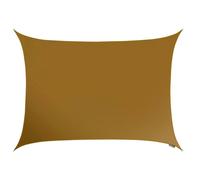 Primrose 6m x 5m Waterproof Patio Sun Shade Sail Canopy 98% UV Block Free Rope in Brown Primrose Brown