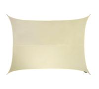 Primrose 6m x 5m Waterproof Patio Sun Shade Sail Canopy 98% UV Block Free Rope in Off-White Primrose Off-White