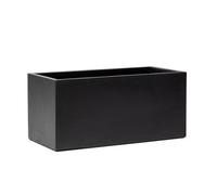 Primrose Large Outdoor Terracotta Fibrecotta Dark Grey Trough Planter Pot 80cm (31.5in)