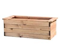 Primrose 82cm Garden Redwood Wooden Trough Planter Raised Bed