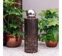 Primrose 86cm Wildflower Cut Out Design Garden Water Feature with LED Lights