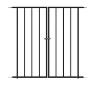 Primrose 92cm Abbey Road Gate Black Galvanised Steel Panacea Fence System Primrose Black