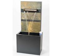 Primrose Alhambra Zinc & Stone Water Feature With Lights 100Cm