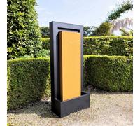 Primrose Almeida Column Water Wall Zinc Water Feature With Lights 120Cm