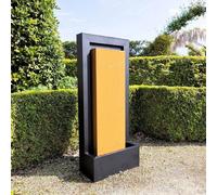 Primrose H120cm Almeida Column Water Wall Zinc Water Feature With Lights Outdoor Garden Fountain