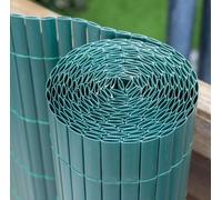 Primrose Artificial Green Bamboo Cane Plastic Garden Screening Roll 4m x 1m Primrose Green