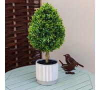 Primrose Artificial Tree in Decorative Cement Planter 51cm in Grey Primrose Grey