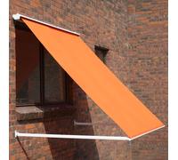 Primrose Awnings 1.0m Half Cassette Drop Arm Awning in Orange Primrose Awnings Orange