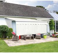 Primrose Awnings Dropdown Awning Window Shade Valance Only Plain Ivory 1m Drop | Size: 4.5m Primrose Awnings Ivory 4.5m