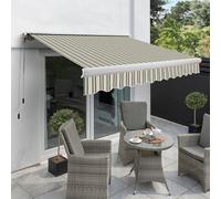 Primrose Awnings Electric Full Cassette Patio Awning Retractable Canopy 4.0m x 3.0m Primrose Awnings Multicolor