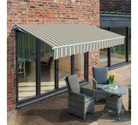 Primrose Awnings Electric Retractable Patio Awning Sun Canopy 3.0m x 2.5m Primrose Awnings Multicolor