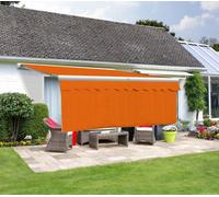 Primrose Awnings Primrose 4.0M X 1.0M Awning Dropdown Front Valance Terracotta Sun Shade Accessory 280Gsm Fabric