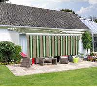 Primrose Awnings Primrose 6.0M X 1.0M Awning Dropdown Front Valance Multi Stripe Sun Shade Accessory 280Gsm Fabric