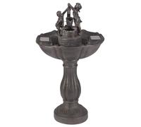Primrose Bird Bath Tipping Pail Statue Figurine Solar PoweredWater Feature 84cm