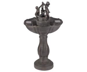 Primrose Bird Bath Tipping Pail Statue Figurine Solar PoweredWater Feature 84cm
