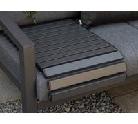 Primrose Black Coated Aluminium Flexible Serving Tray For Sofas, Couches And Armchairs