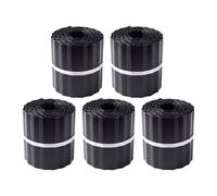 Primrose Black Coated Steel Corrugated Metal Lawn Edging Roll Garden Border 25M