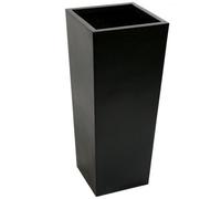 Primrose Black Flared Tapered Outdoor Planter Zinc Galvanised Pot 116cm x 52cm (45.6in x 20.4in)