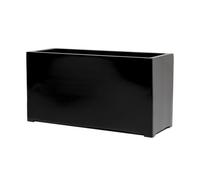 Primrose Black Gloss Polystone Rectangular Trough Patio Planter 80cm Primrose Black